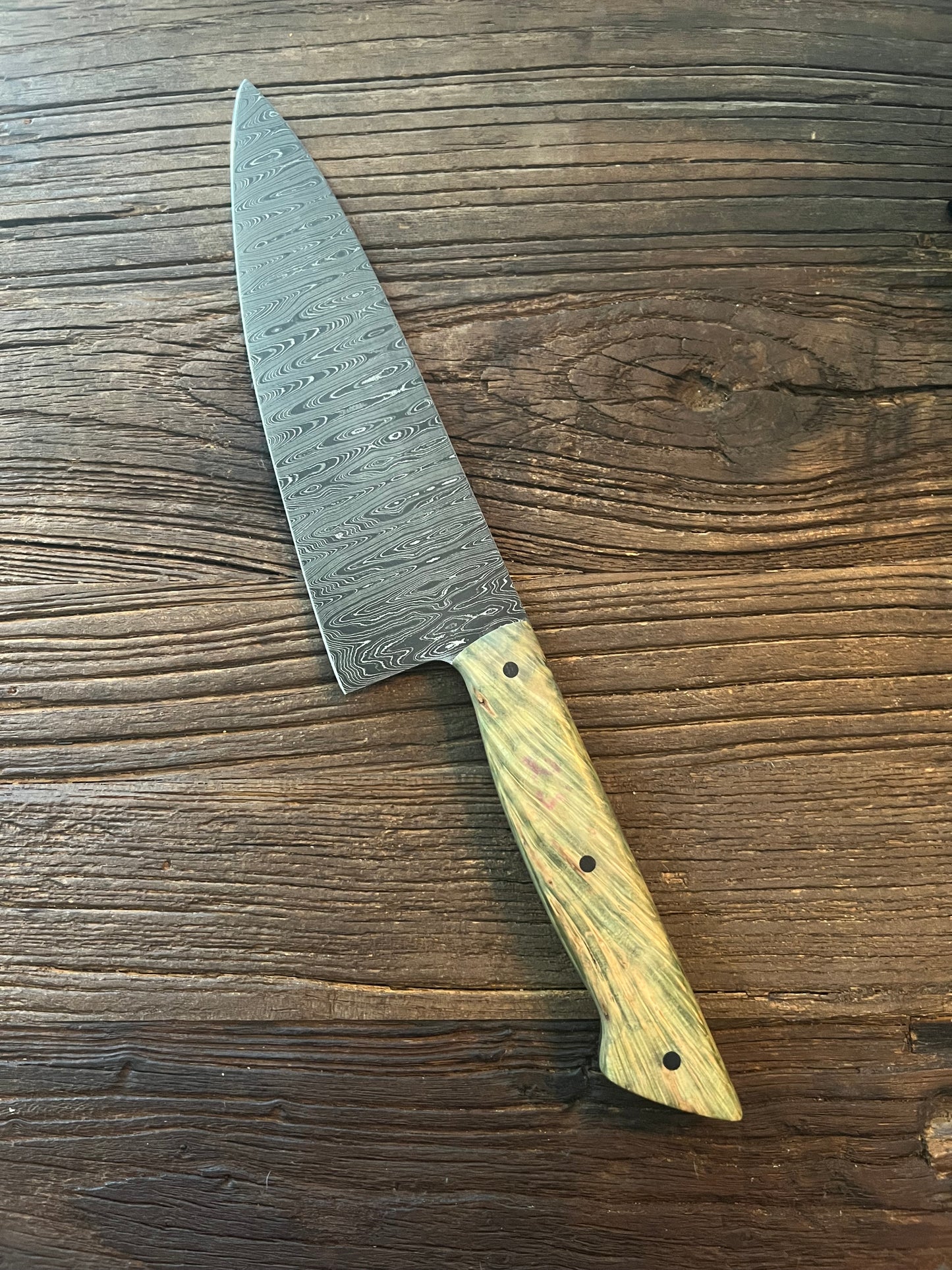Alabama Damascus Full Belly Chef Knife- SOLD -
